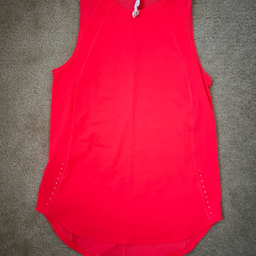 Lululemon Athletica Red Sleeveless Tank Top